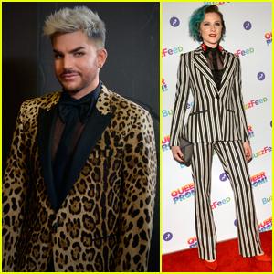 Adam Lambert & Evan Rachel Wood Attend Buzzfeed's Queer Prom