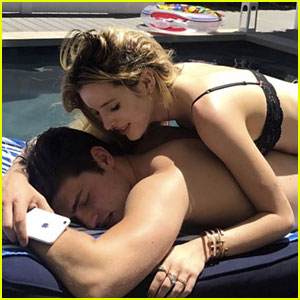 Bella Thorne Hits the Pool with Gregg Sulkin for His Birthday