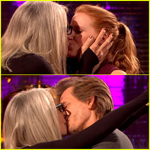 Diane Keaton Kisses Jessica Chastain & Kevin Bacon During Talk Show Interview! (Video)