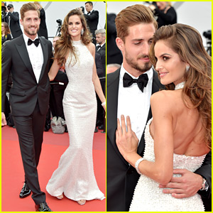 Izabel Goulart & Boyfriend Kevin Trapp Couple Up on Cannes Red Carpet!