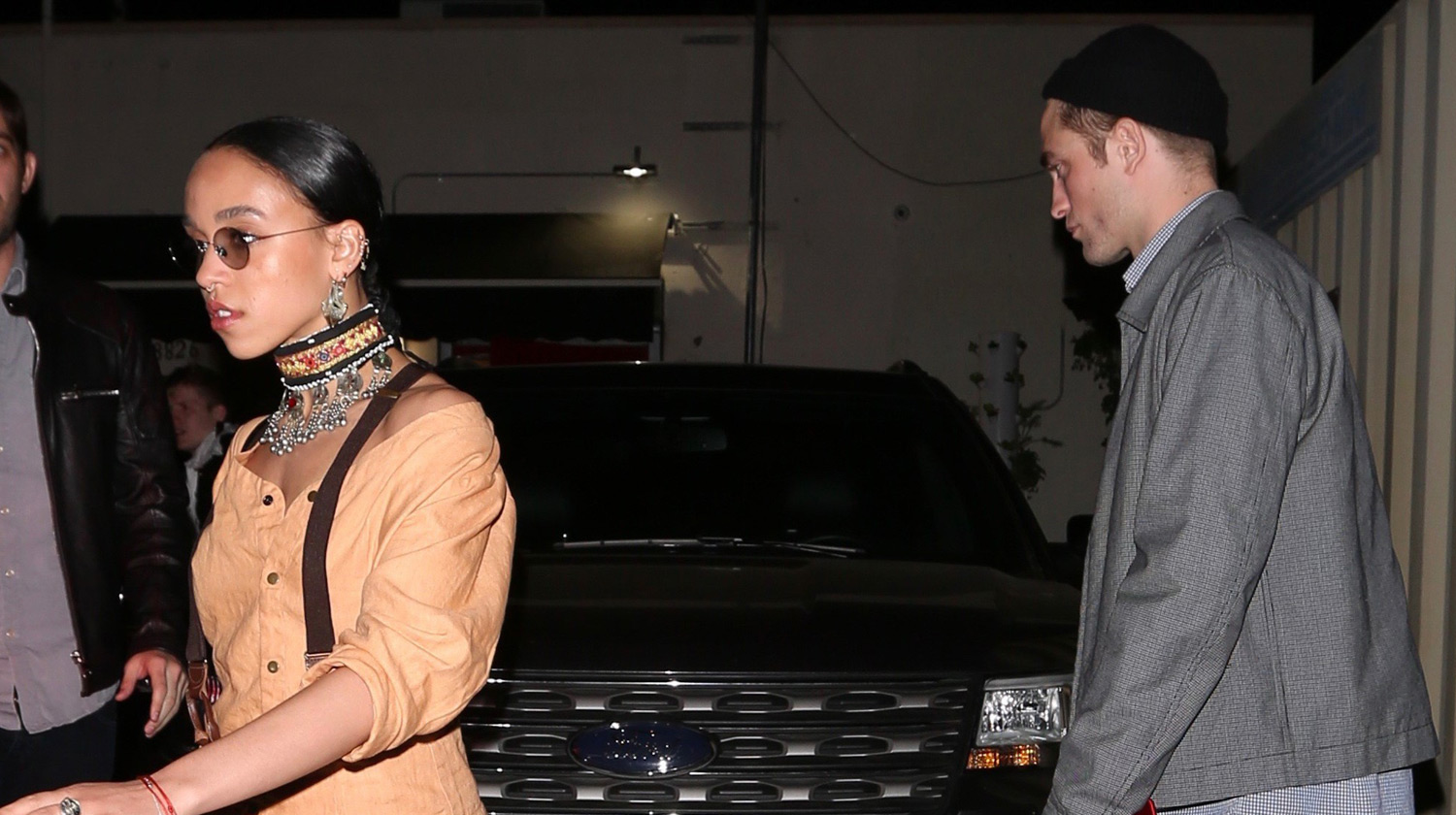 Robert Pattinson & FKA twigs Dine with Friends on Friday Night FKA