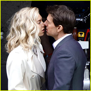Tom Cruise & Vanessa Kirby Share On-Set Kiss for 'Mission: Impossible 6'