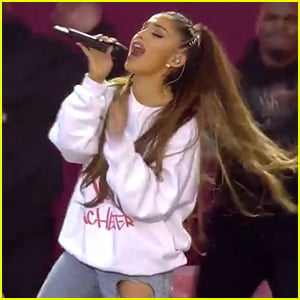 Ariana Grande Sings 'Break Free' at 'One Love Manchester' (Video)