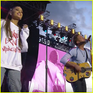 Coldplay's Chris Martin Sings 'Don't Look Back in Anger' to Ariana Grande at 'One Love Manchester' (Videos)
