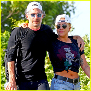 Lady Gaga & Boyfriend Christian Carino Go for Romantic Stroll in the Hamptons!