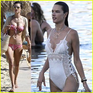 Alessandra Ambrosio Rocks Two Sexy Swimsuits on Vacation in Greece!