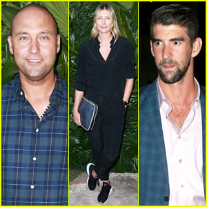 Derek Jeter, Maria Sharapova & Michael Phelps Step Out for The Players' Tribune Night Out Bash!