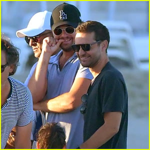 Leonardo DiCaprio & Tobey Maguire Relax On a Yacht in St. Tropez