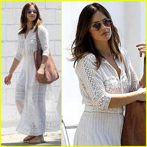 Minka Kelly Spends the Afternoon at a Salon in Beverly Hills