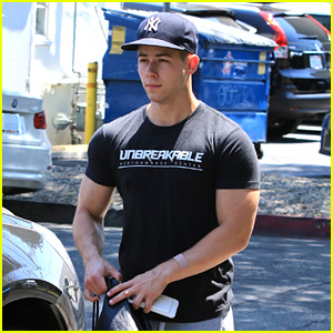 Nick Jonas Shows Off His Buff Arm Muscles After a Workout