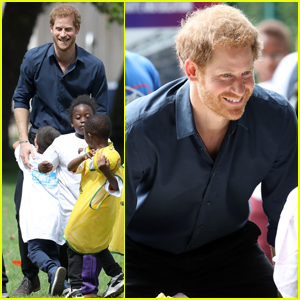 Prince Harry Takes Part in Fit & Fed Campaign With Some Adorable Kids!