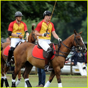 Princes William & Harry Play in Jerudong Trophy Polo Match