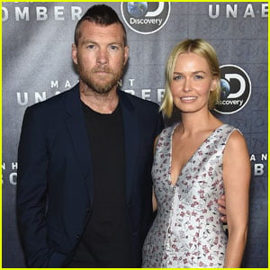 Sam Worthington Rocks Mohawk at 'Manhunt: Unabomber' Premiere With Wife Lara Bingle