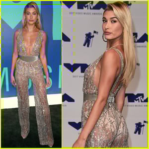 Hailey Baldwin Get Sheer at the MTV VMAs 2017! | 2017 MTV VMAs, Bretman
