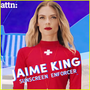 Jaime King Shows the Importance Of Sunscreen By Playing a Lifeguard in New PSA!