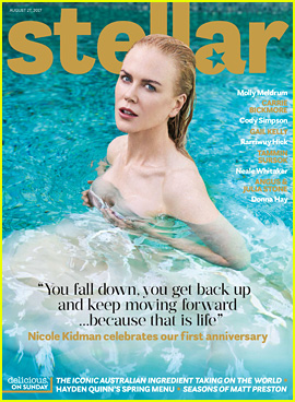 Nicole Kidman Swims In Her Evening Gown for 'Stellar' Cover!