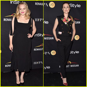 Elisabeth Moss & Evan Rachel Wood Bring Their Fashion A-Game for HFPA & InStyle Party at TIFF!