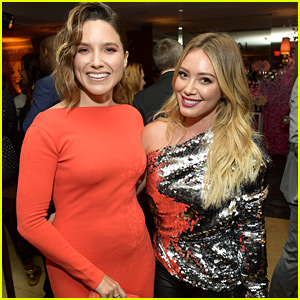 Hilary Duff & Sophia Bush Hang Out at EW's Pre-Emmys Party