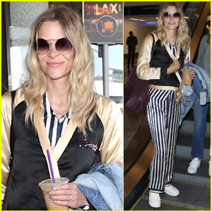 Jaime King Jets Home From New York Fashion Week