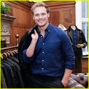 Sam Heughan Launches Barbour Signature Collection In NYC!