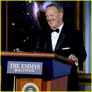 Sean Spicer Makes Surprise Appearance at Emmys 2017!