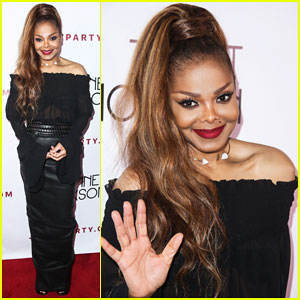 Janet Jackson Celebrates 'State Of The World Tour' at L.A. After Party!