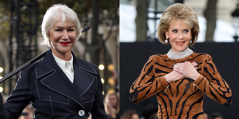 Jane Fonda & Helen Mirren Walk the Runway for L’Oreal Paris! Helen