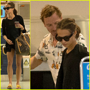 Newlyweds Alicia Vikander & Michael Fassbender Fly Out of Ibiza - See Their Wedding Rings!
