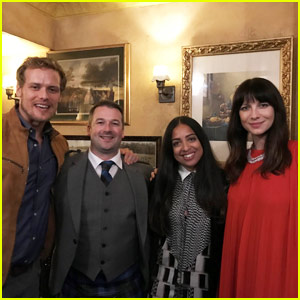 Outlander's Sam Heughan & Caitriona Balfe Step Out to Support 2 Great Causes