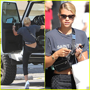 Sofia Richie's Car Is So Tall She Can Barely Get In!