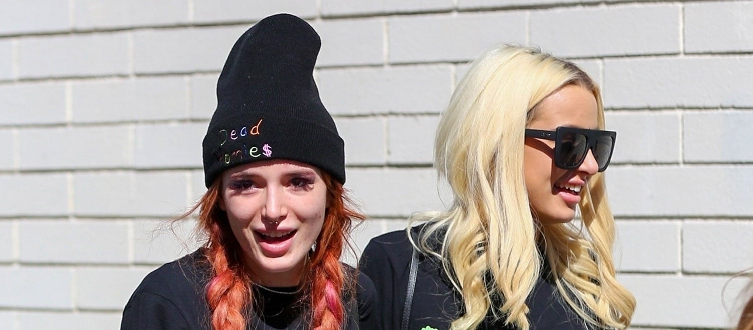 Bella Thorne & YouTuber Tana Mongeau Share PreBirthday Kiss Bella