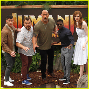 Dwayne Johnson & Nick Jonas Promote 'Jumanji: Welcome to the Jungle' in Hawaii!