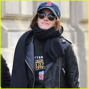Emma Watson Tries to Keep a Low Profile While Out in Paris