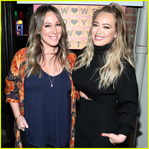 Hilary & Haylie Duff Get In Sisterly Bonding Time at Words with Friends 2 Launch