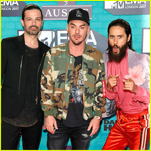 Thirty Seconds To Mars Are Jokesters on Red Carpet at MTV EMAs 2017