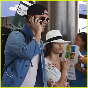 Channing Tatum & Jenna Dewan-Tatum Jet to Mexico for Her Birthday