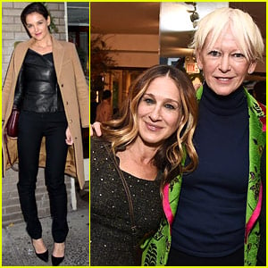 Katie Holmes & Sarah Jessica Parker Join Forces with Powerful Women at Hearst 100 Luncheon
