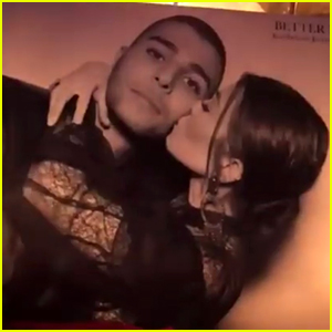Kourtney Kardashian Kisses Boyfriend Younes Bendjima at Annual Christmas Party!