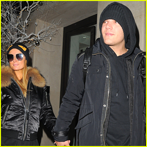 Paris Hilton & Boyfriend Chris Zylka Bundle Up in London