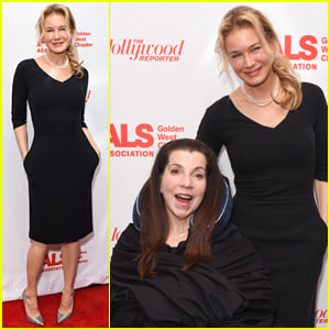 Renee Zellweger Supports Friend Nanci Ryder at Champions for Care & a Cure Event