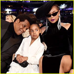 Beyonce & Blue Ivy Join Jay-Z in Front Row at Grammys 2018