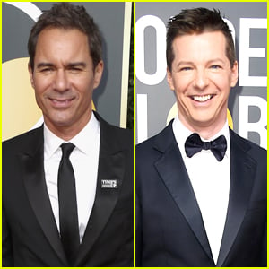 Eric McCormack Joins Co-Star Sean Hayes at Golden Globes 2018