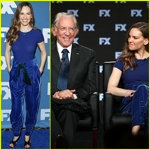 Hilary Swank & Donald Sutherland Join 'Trust' Co-Stars at Winter TCA Press Tour 2018