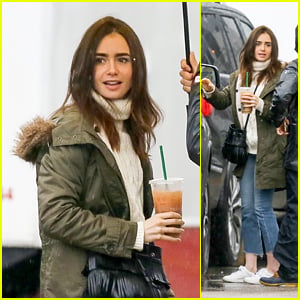 Lily Collins Arrives on the Set of 'Extremely Wicked, Shockingly Evil and Vile'!