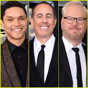 Trevor Noah Joins Jerry Seinfeld & Jim Gaffigan at Grammys 2018