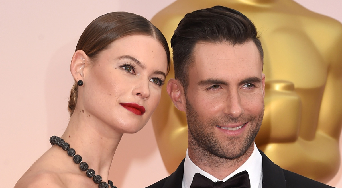 Behati Prinsloo Bares Her Baby Bump on Valentine’s Day! Adam Levine
