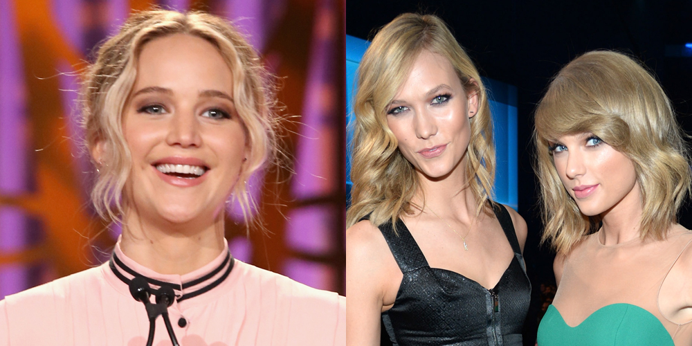 Jennifer Lawrence Wants a Status Update on Taylor Swift & Karlie Kloss