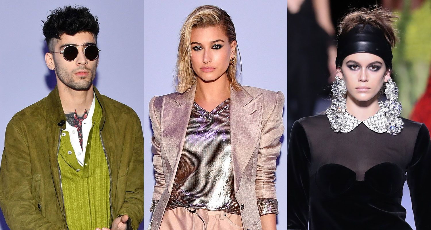 Zayn Malik & Hailey Baldwin Watch Kaia Gerber Walk in Tom Ford Fashion Show | 2018 New York Fashion Week Winter, Anwar Hadid, Hailey Baldwin, Kaia Gerber, Nicola Peltz, Sistine Stallone, Tom Ford, Zayn Malik - Vimarsana News