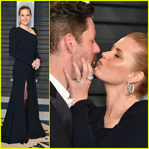Amy Adams & Husband Darren Le Gallo Pucker Up at Vanity Fair's Oscars Party