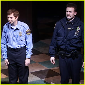 Chris Evans Takes a Bow After His First Broadway Performance
